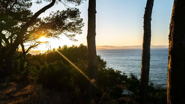 Coucher de soleil à Porquerolles